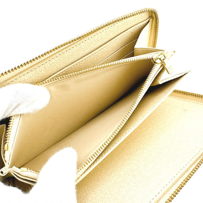 LOUIS VUITTON Long Wallet Purse N60012 Damier canvas white Damier Azur Zippy Organizer