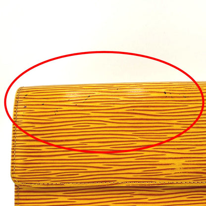 LOUIS VUITTON Long Wallet Purse Ｍ63579 Epi Leather yellow Epi Porto Moné Credit