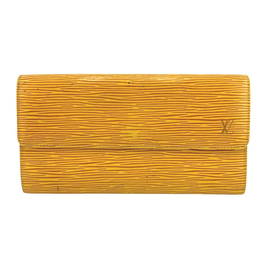 LOUIS VUITTON Long Wallet Purse Ｍ63579 Epi Leather yellow Epi Porto Moné Credit