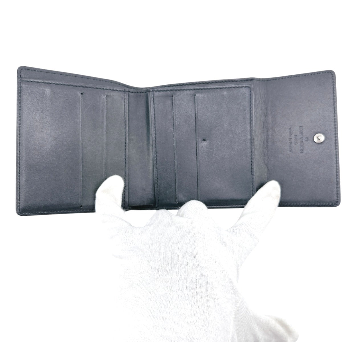 LOUIS VUITTON Bifold Wallet M65112 Monogram mat Noir Monogram Porte Monnaie Billets Cartes Credit