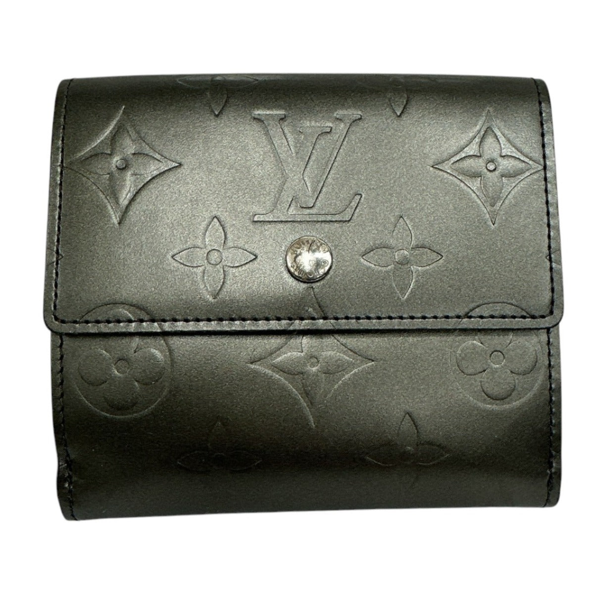 LOUIS VUITTON Bifold Wallet M65112 Monogram mat Noir Monogram Porte Monnaie Billets Cartes Credit