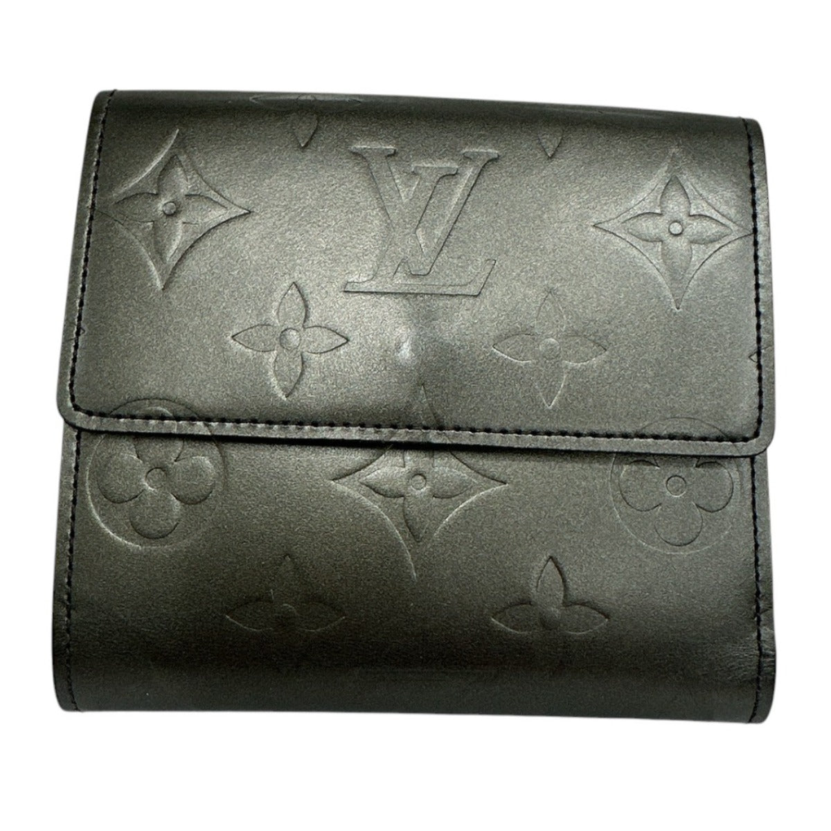 LOUIS VUITTON Bifold Wallet M65112 Monogram mat Noir Monogram Porte Monnaie Billets Cartes Credit