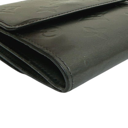 LOUIS VUITTON Bifold Wallet M65112 Monogram mat Noir Monogram Porte Monnaie Billets Cartes Credit