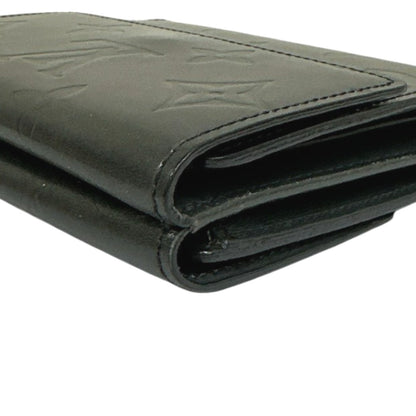 LOUIS VUITTON Bifold Wallet M65112 Monogram mat Noir Monogram Porte Monnaie Billets Cartes Credit