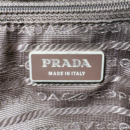 PRADA Handbag BR0977 Nylon khaki Logo embroidery
