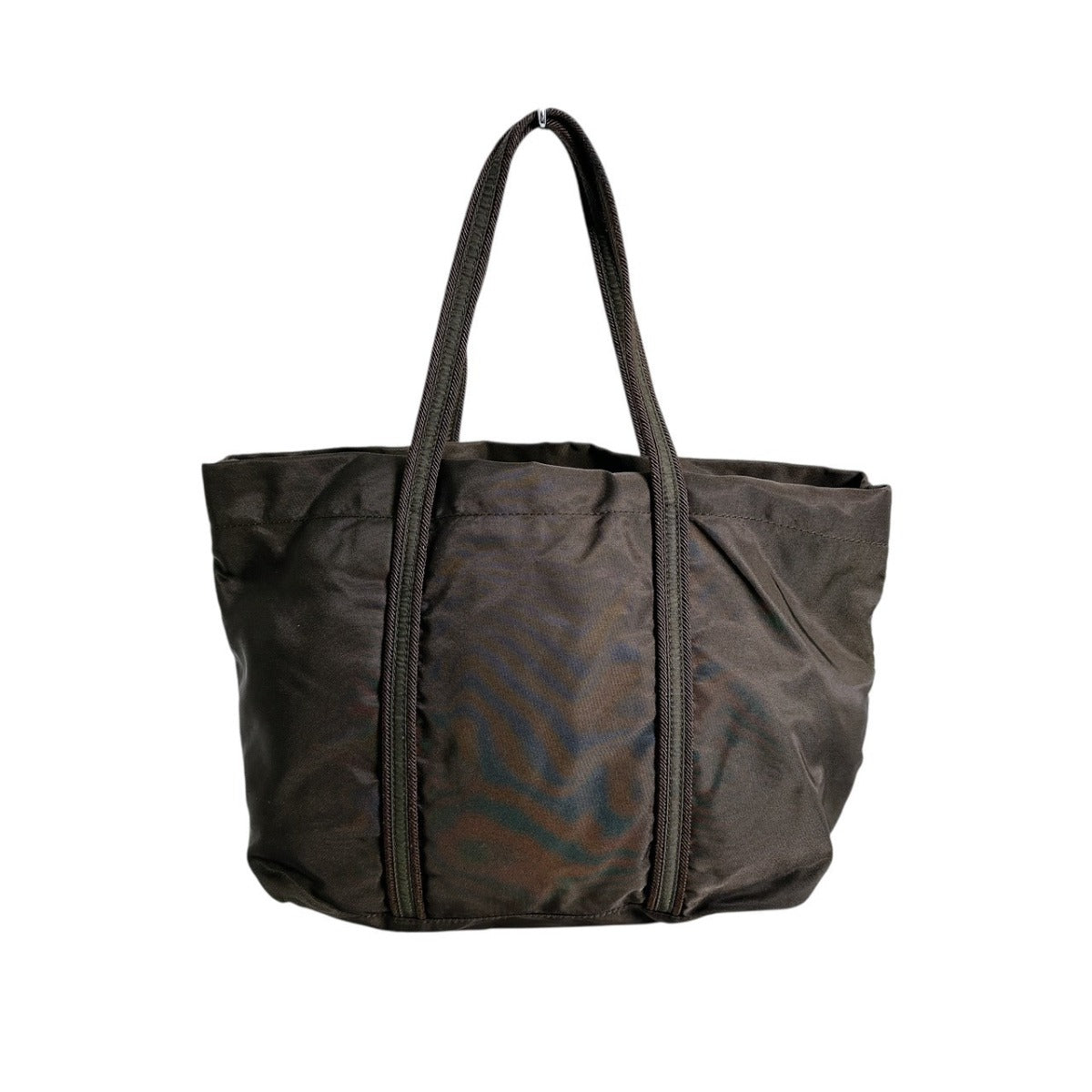 PRADA Handbag BR0977 Nylon khaki Logo embroidery