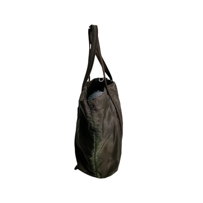 PRADA Handbag BR0977 Nylon khaki Logo embroidery