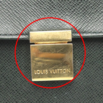 LOUIS VUITTON business bag M30776 Taiga green Taiga Porto Doquán