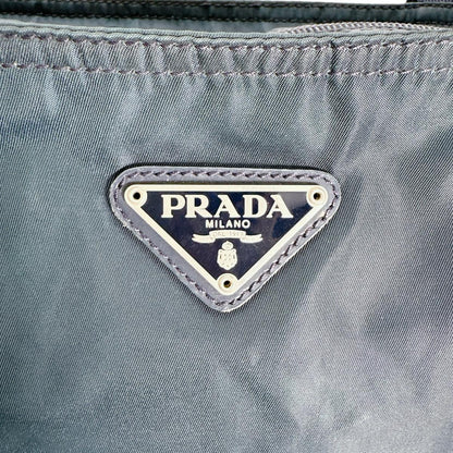 PRADA Tote Bag Nylon blue Commuting to school Large enough to fit A4 size paper