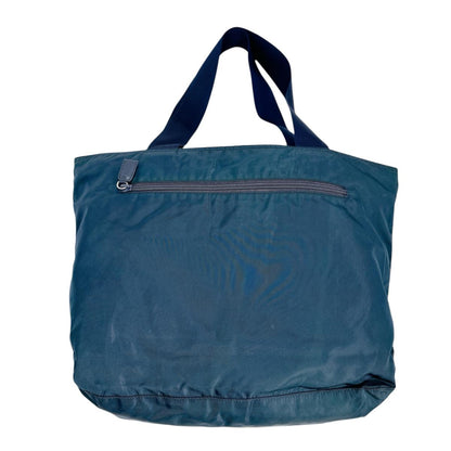 PRADA Tote Bag Nylon blue Commuting to school Large enough to fit A4 size paper
