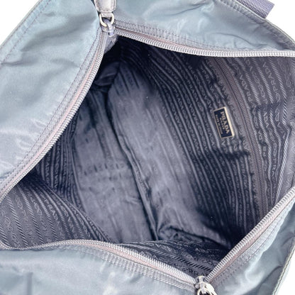 PRADA Tote Bag Nylon blue Commuting to school Large enough to fit A4 size paper