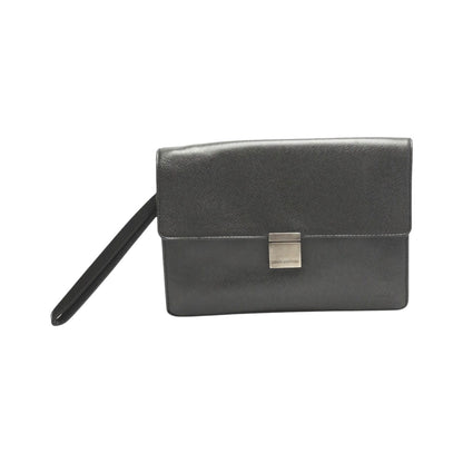 LOUIS VUITTON Clutch bag M30782 Taiga black Taiga Selenga