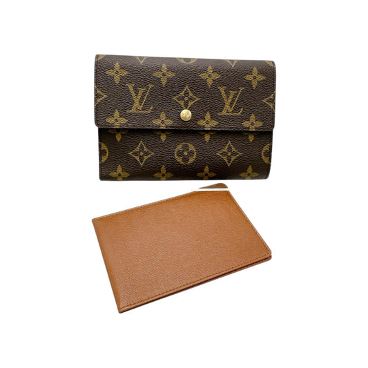 LOUIS VUITTON Tri-fold wallet M61202 Monogram canvas Brown Monogram Porto Tresor Etuis