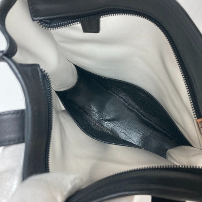LOEWE Tote Bag Plastics, Leather black logo Women Used Authentic