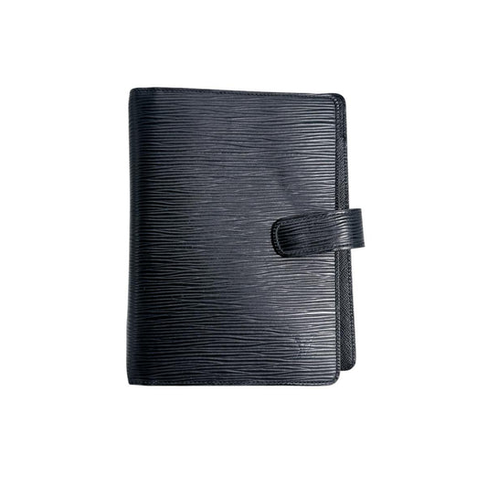 LOUIS VUITTON Notebook cover R20042 Epi Leather Noir Epi Agenda MM