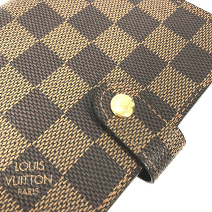 LOUIS VUITTON Notebook cover R20700 Damier canvas Brown Damier Agenda PM