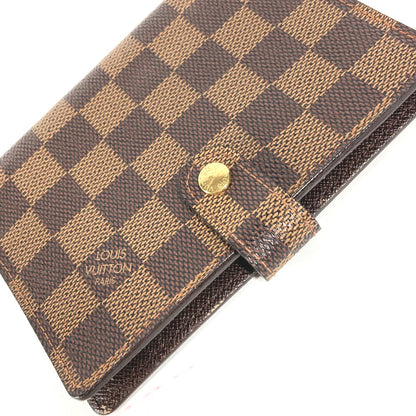LOUIS VUITTON Notebook cover R20700 Damier canvas Brown Damier Agenda PM