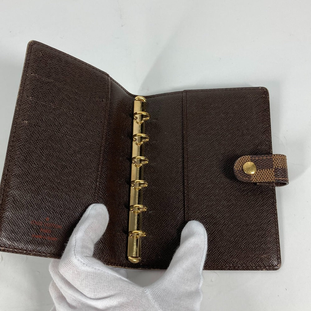 LOUIS VUITTON Notebook cover R20700 Damier canvas Brown Damier Agenda PM