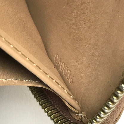 LOUIS VUITTON Long Wallet Purse M91470 Patent leather beige Vernis Zippy wallet