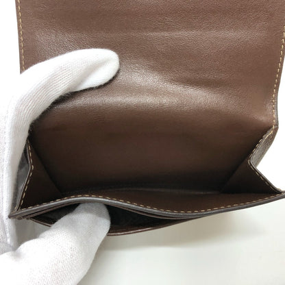 PRADA Trifold wallet 1MH523 Jacquard Brown ribbon logo