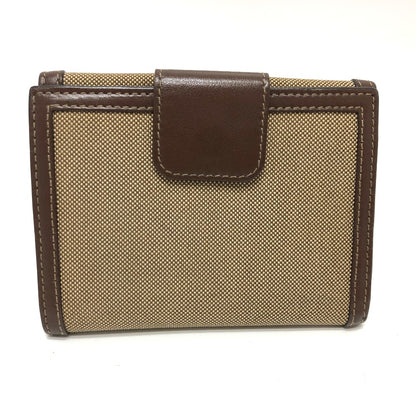 PRADA Trifold wallet 1MH523 Jacquard Brown ribbon logo