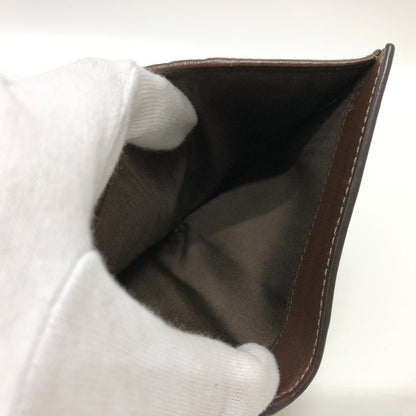 PRADA Trifold wallet 1MH523 Jacquard Brown ribbon logo