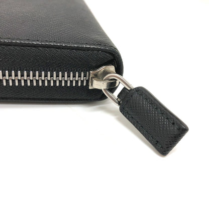 PRADA Long Wallet Purse 2ML317 Safiano leather black logo