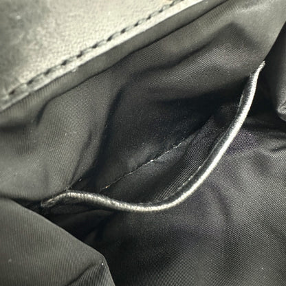 PRADA Handbag Nylon / leather black Evening bear