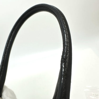 PRADA Handbag Nylon / leather black Evening bear