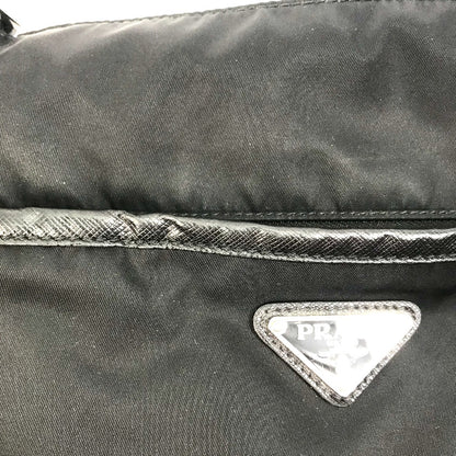 PRADA Shoulder Bag 2VH053 Nylon / leather black Triangle logo
