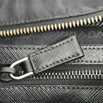 PRADA Shoulder Bag 2VH053 Nylon / leather black Triangle logo