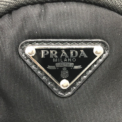 PRADA Shoulder Bag 1TT129 Nylon / leather black Triangle logo Neck pouch unisex(Unisex) Used Authentic