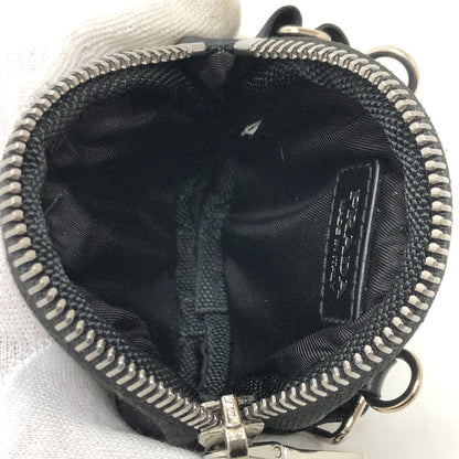 PRADA Shoulder Bag 1TT129 Nylon / leather black Triangle logo Neck pouch unisex(Unisex) Used Authentic