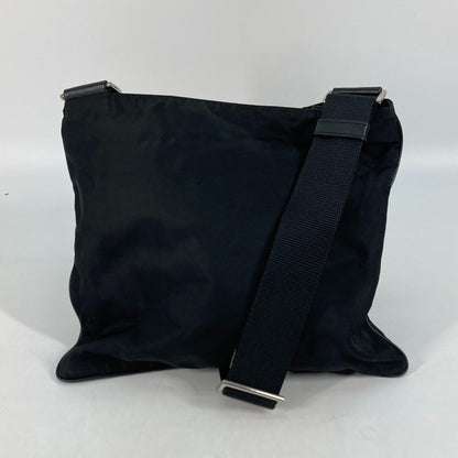 PRADA Shoulder Bag Nylon black Crossbody pochette bag Triangle logo plate