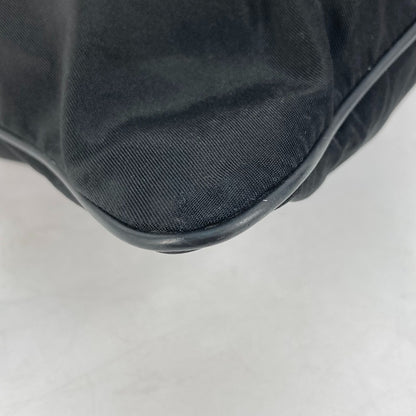 PRADA Shoulder Bag Nylon black Crossbody pochette bag Triangle logo plate