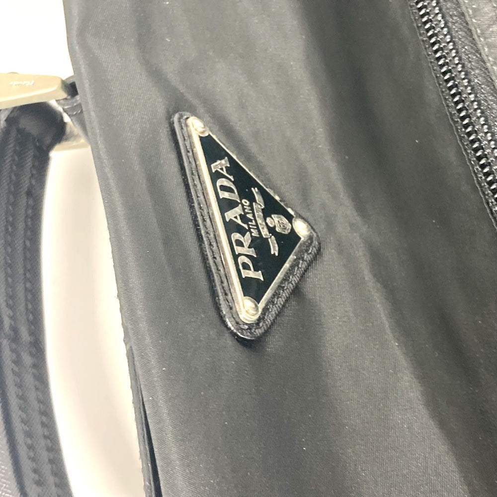 PRADA Boston Duffel bag Nylon black Triangle logo plate