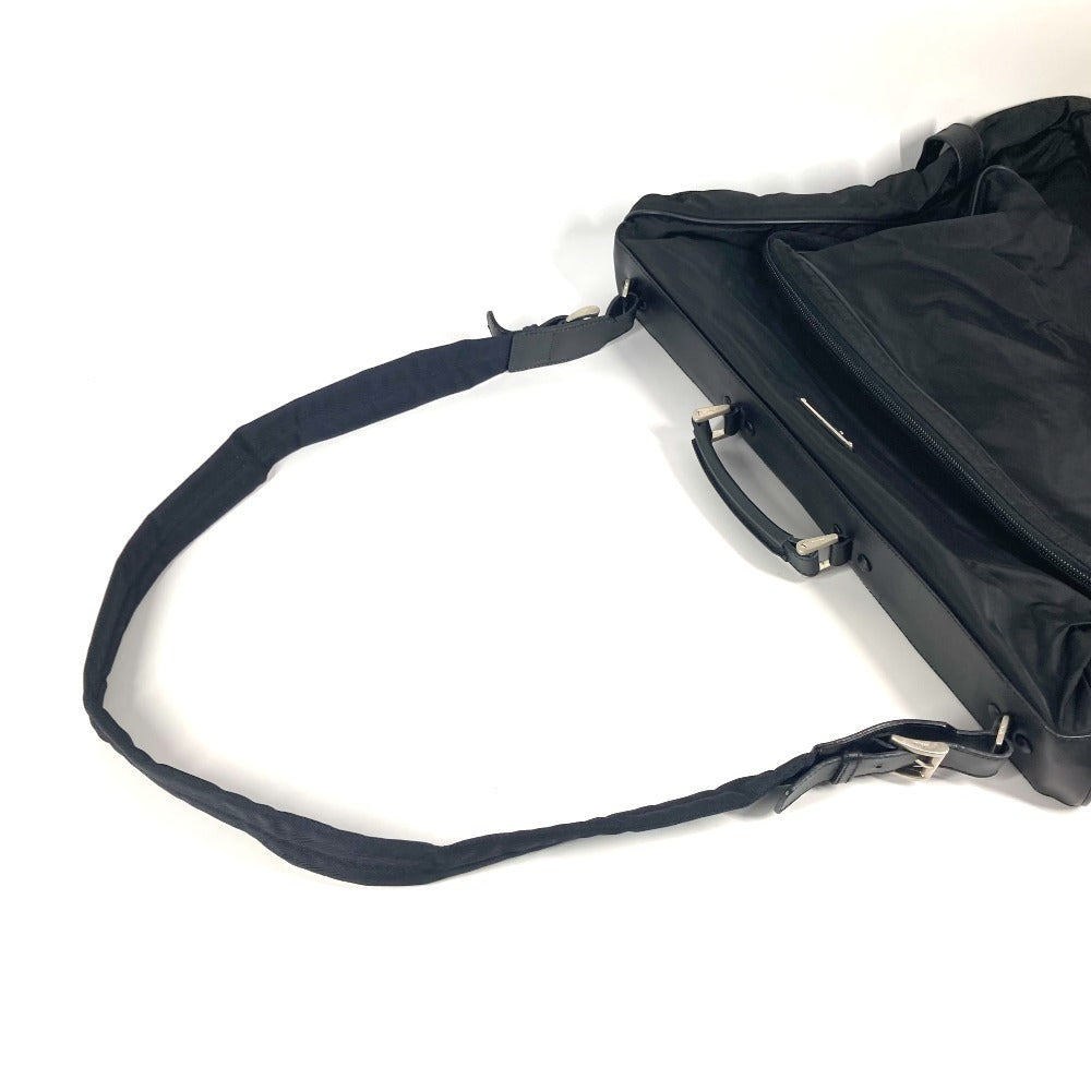 PRADA Boston Duffel bag Nylon black Triangle logo plate
