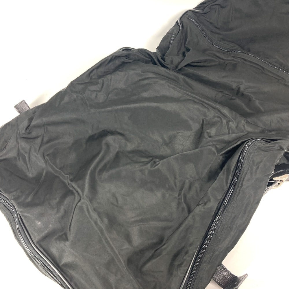 PRADA Boston Duffel bag Nylon black Triangle logo plate