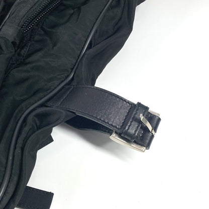 PRADA Boston Duffel bag Nylon black Triangle logo plate