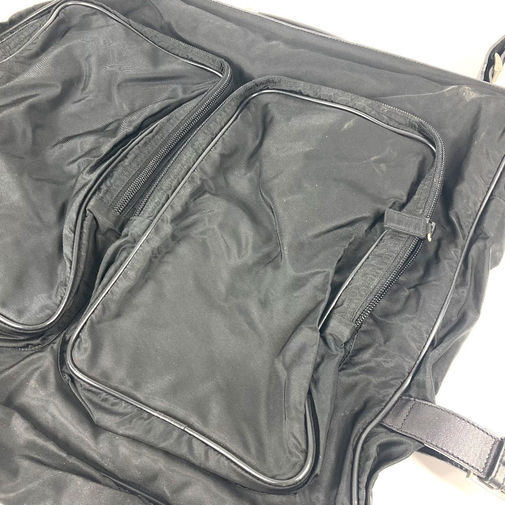 PRADA Boston Duffel bag Nylon black Triangle logo plate