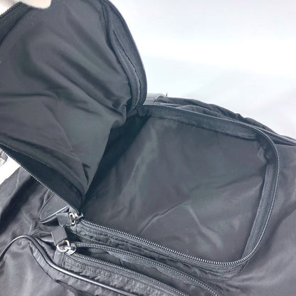 PRADA Boston Duffel bag Nylon black Triangle logo plate