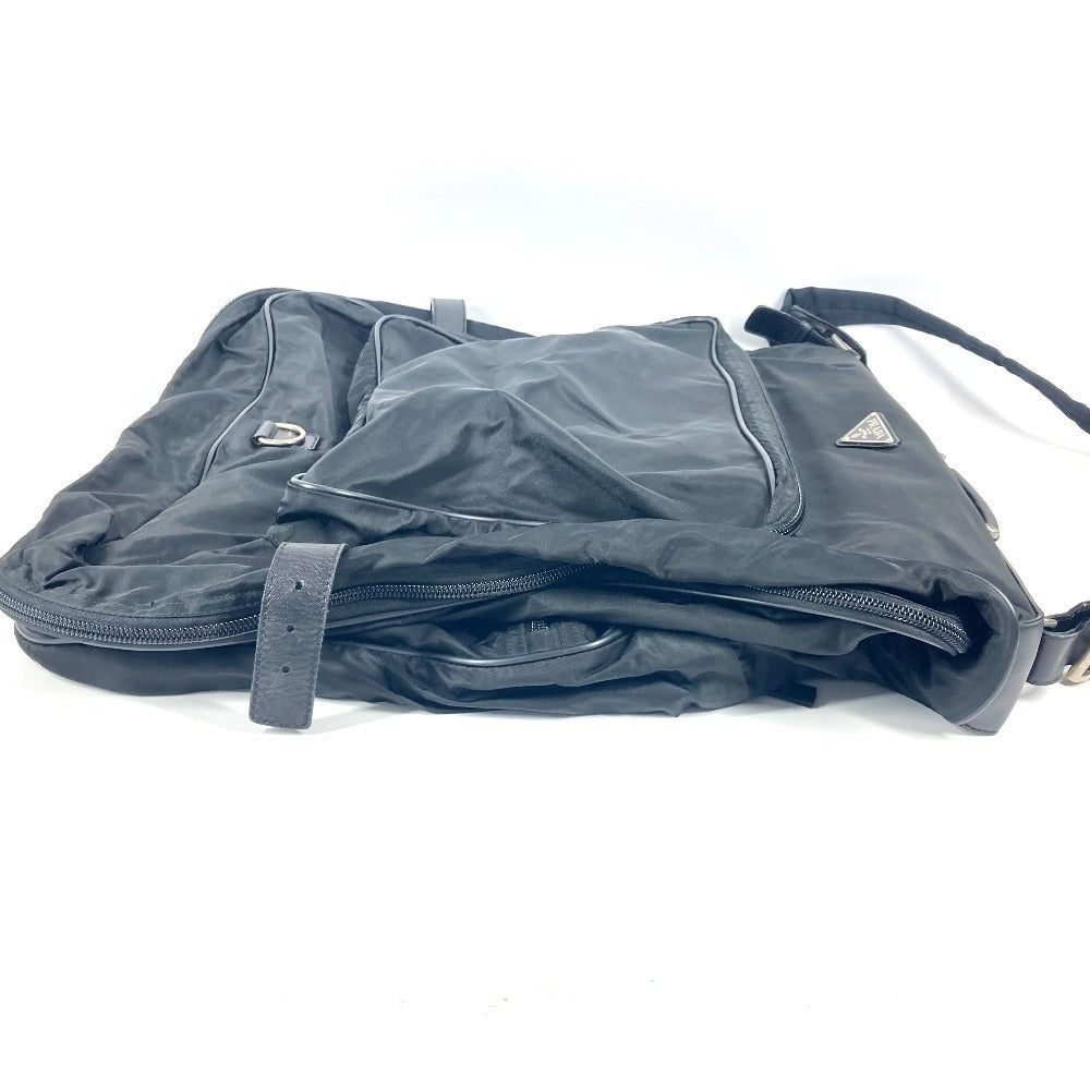 PRADA Boston Duffel bag Nylon black Triangle logo plate