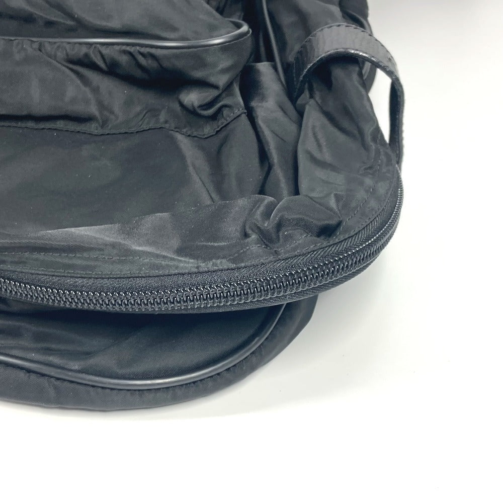 PRADA Boston Duffel bag Nylon black Triangle logo plate