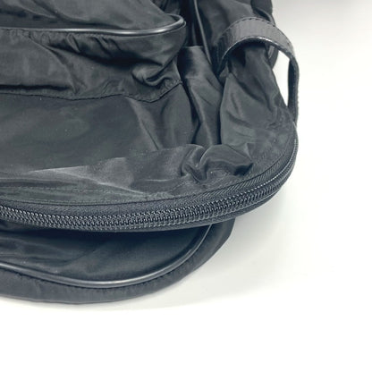 PRADA Boston Duffel bag Nylon black Triangle logo plate