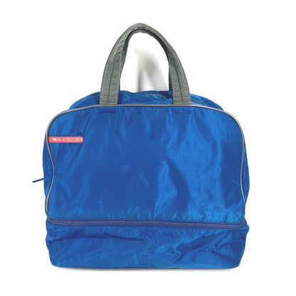 PRADA Boston Duffel bag V300 Nylon blue Sports logo