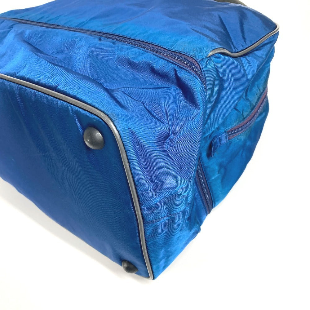 PRADA Boston Duffel bag V300 Nylon blue Sports logo