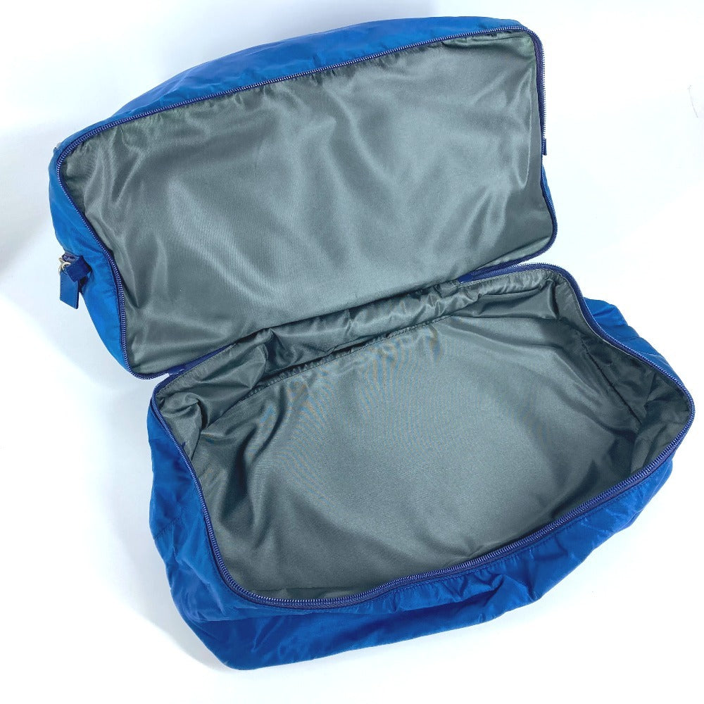 PRADA Boston Duffel bag V300 Nylon blue Sports logo