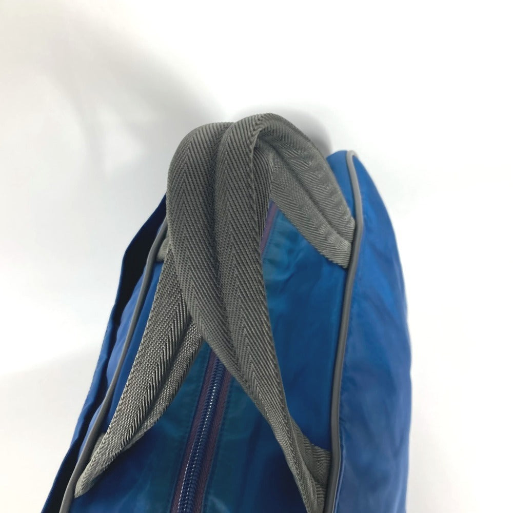 PRADA Boston Duffel bag V300 Nylon blue Sports logo