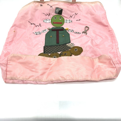 PRADA Tote Bag BR2897 Nylon pink robot