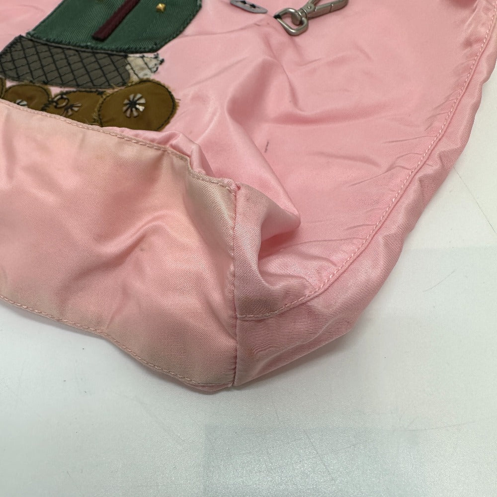 PRADA Tote Bag BR2897 Nylon pink robot